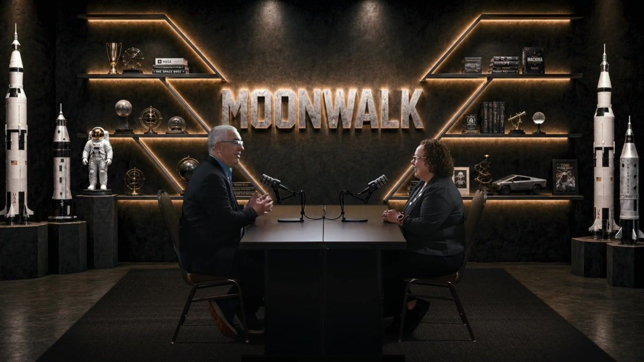 Moonwalk branded virtual set