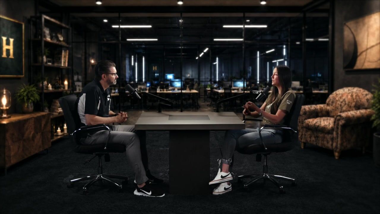 Hampton branded virtual set